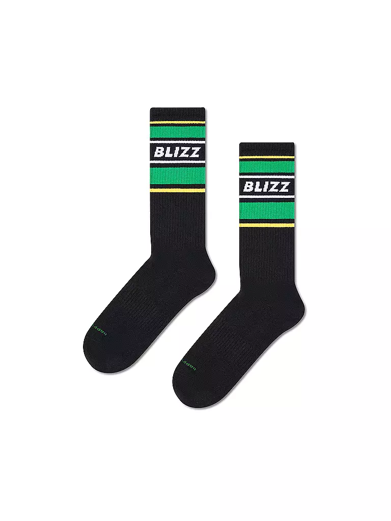 HAPPY SOCKS | Chaussettes Homme BLIZZ SNEAKER 41-46 black | Noir