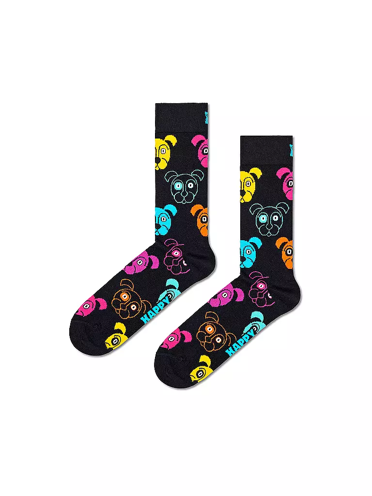 HAPPY SOCKS | Chaussettes Homme DOG noir | schwarz