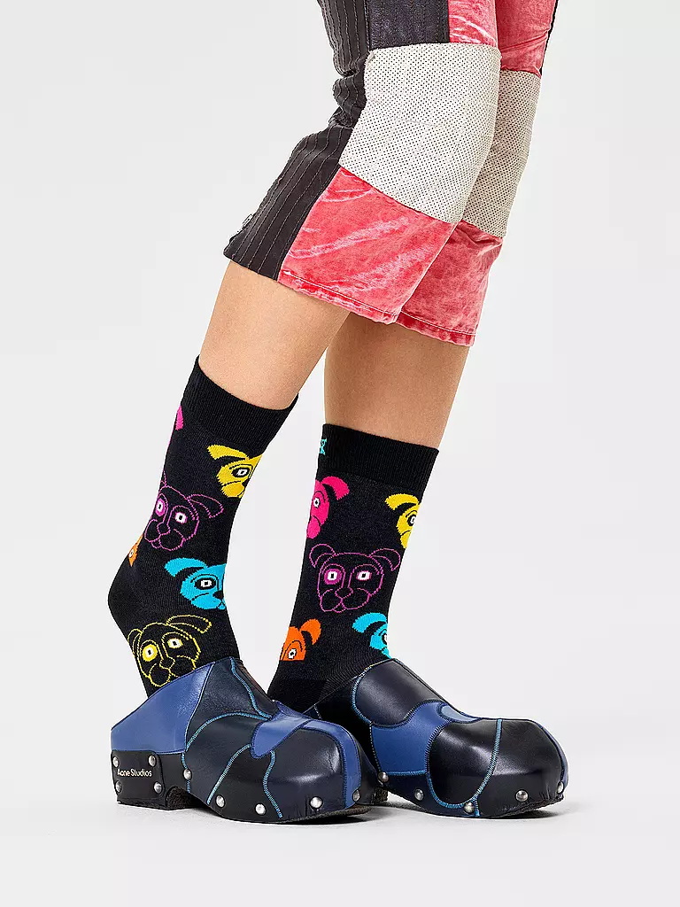 HAPPY SOCKS | Chaussettes Homme DOG noir | schwarz