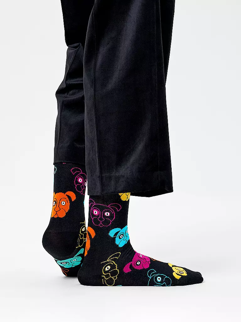 HAPPY SOCKS | Chaussettes Homme DOG noir | 