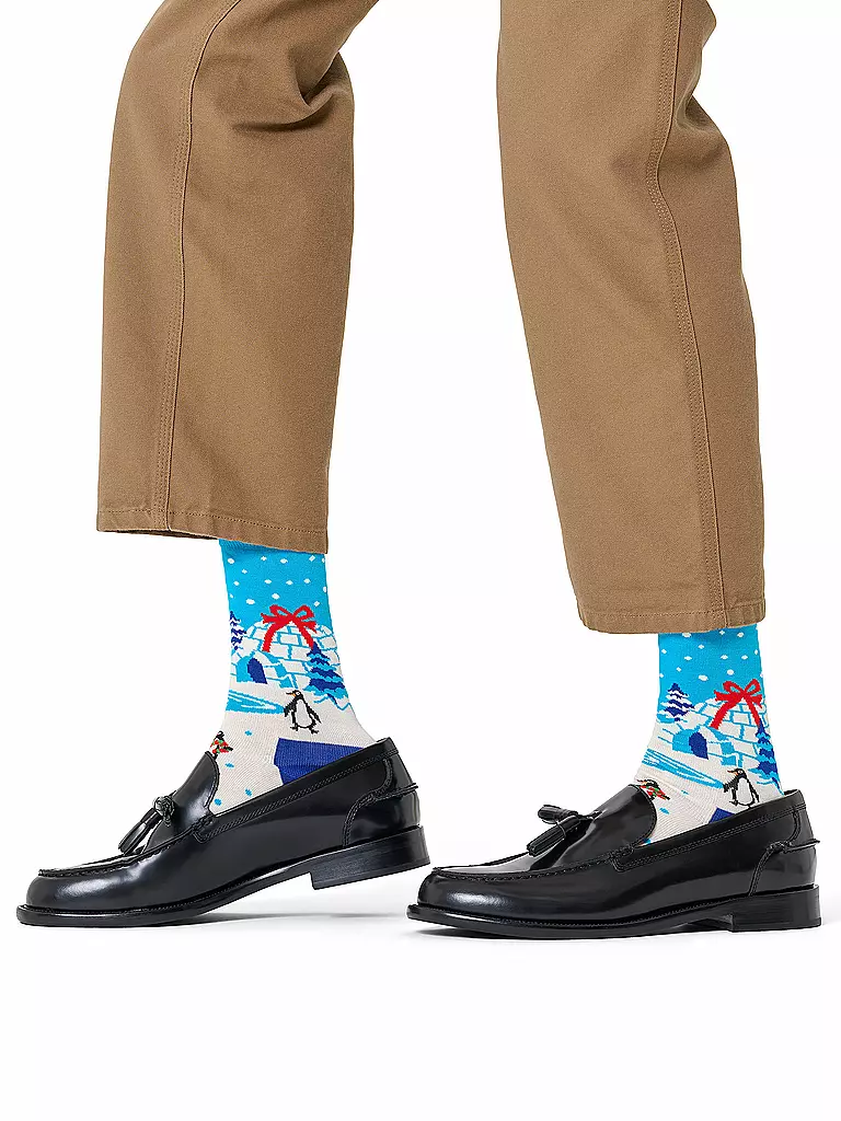 HAPPY SOCKS | Chaussettes Homme IGLOO 41-46 white | Blanc