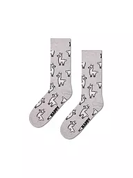 HAPPY SOCKS | Chaussettes homme LLAMA 41-46 grey | Gris clair