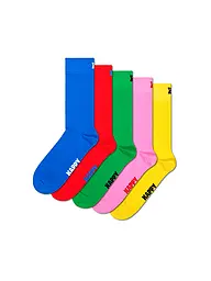 HAPPY SOCKS | Chaussettes homme lot de 5 SOLID 41-46 bleu | Bleu