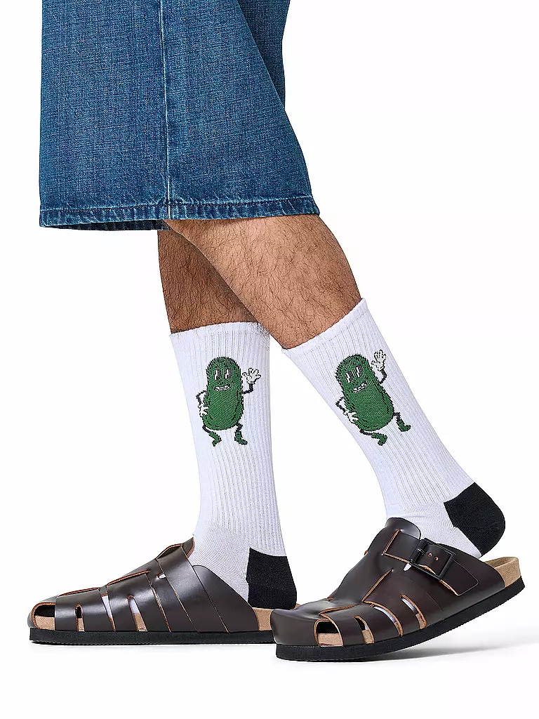 HAPPY SOCKS | Chaussettes homme PICKLE SNEAKER 41-46 white | weiss