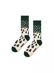 HAPPY SOCKS | Chaussettes homme SANTA taille 41 - 46 vert foncé | Vert foncé