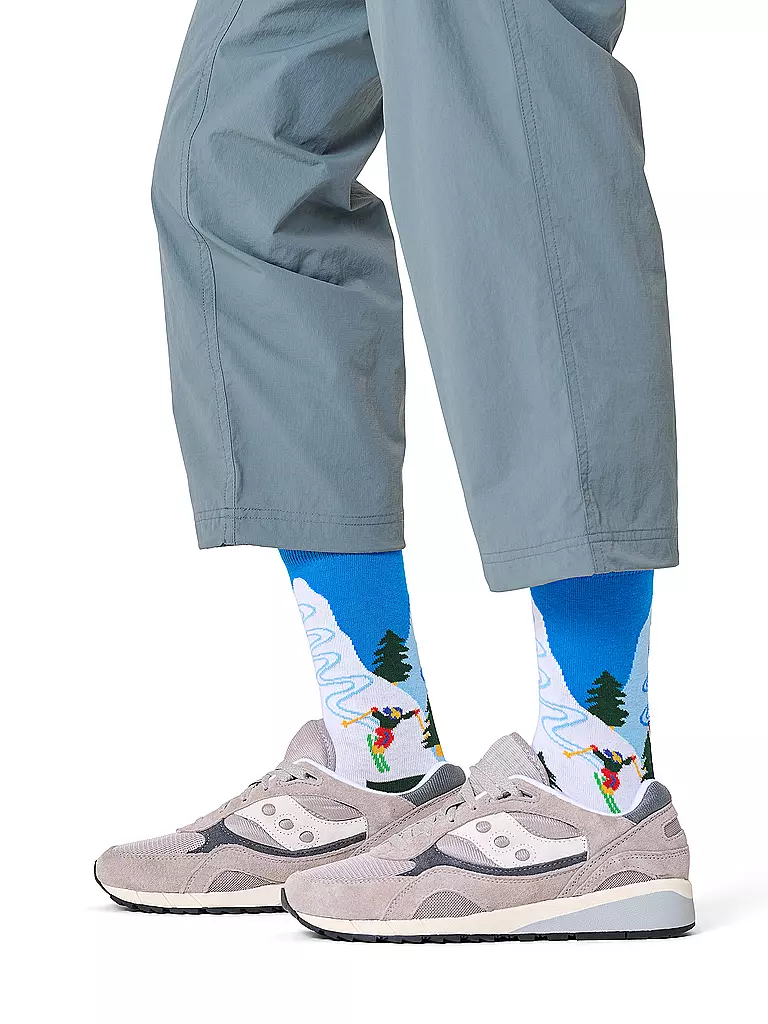 HAPPY SOCKS | Chaussettes Homme SLALOM 41-46 white | Blanc