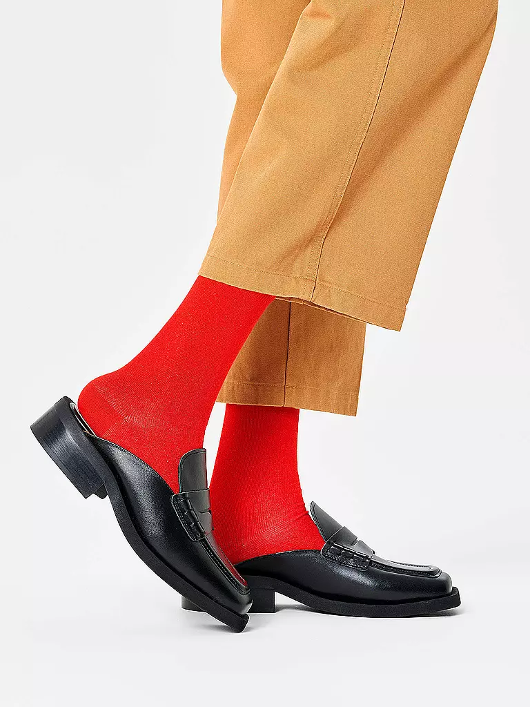 HAPPY SOCKS | Chaussettes Homme SOLID Taille 41 - 46 rouge | rot