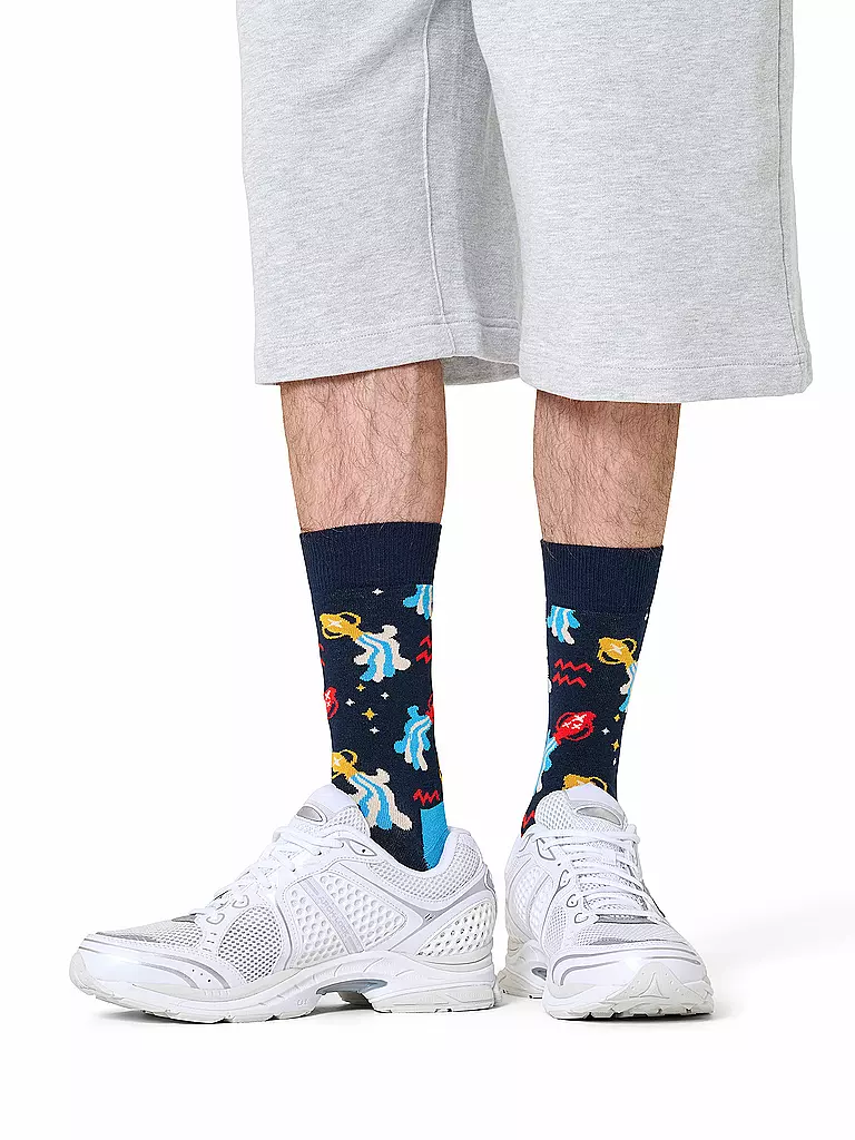 HAPPY SOCKS | Chaussettes Homme VERSEAU 41-46 marine | Bleu foncé