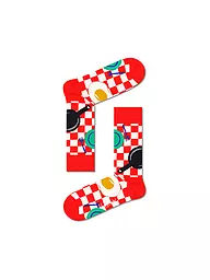 HAPPY SOCKS | Chaussettes pour femmes EARLY BIRD 36-40 multicolores | Rouge