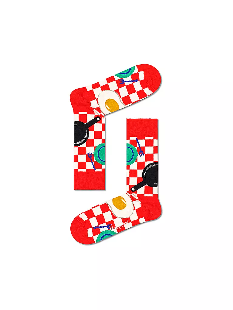 HAPPY SOCKS | Chaussettes pour femmes EARLY BIRD 36-40 multicolores | rot