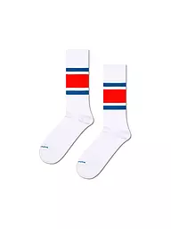 HAPPY SOCKS | Chaussettes pour femmes SIMPLE STRIPE 36-40 white | Blanc