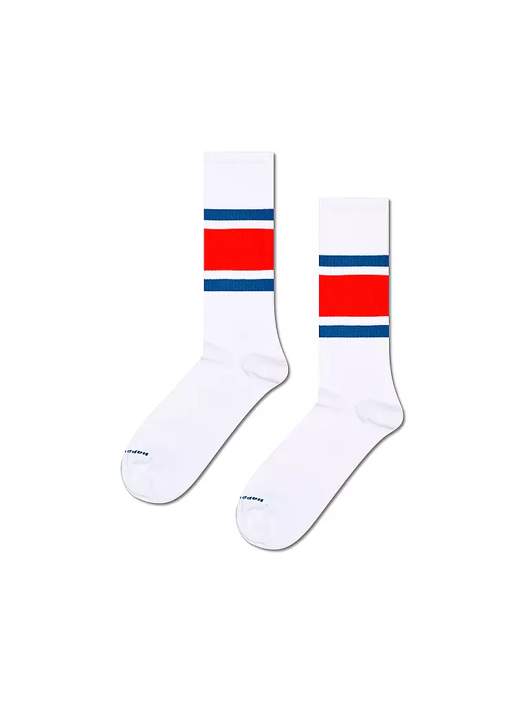 HAPPY SOCKS | Chaussettes pour femmes SIMPLE STRIPE 36-40 white | weiss