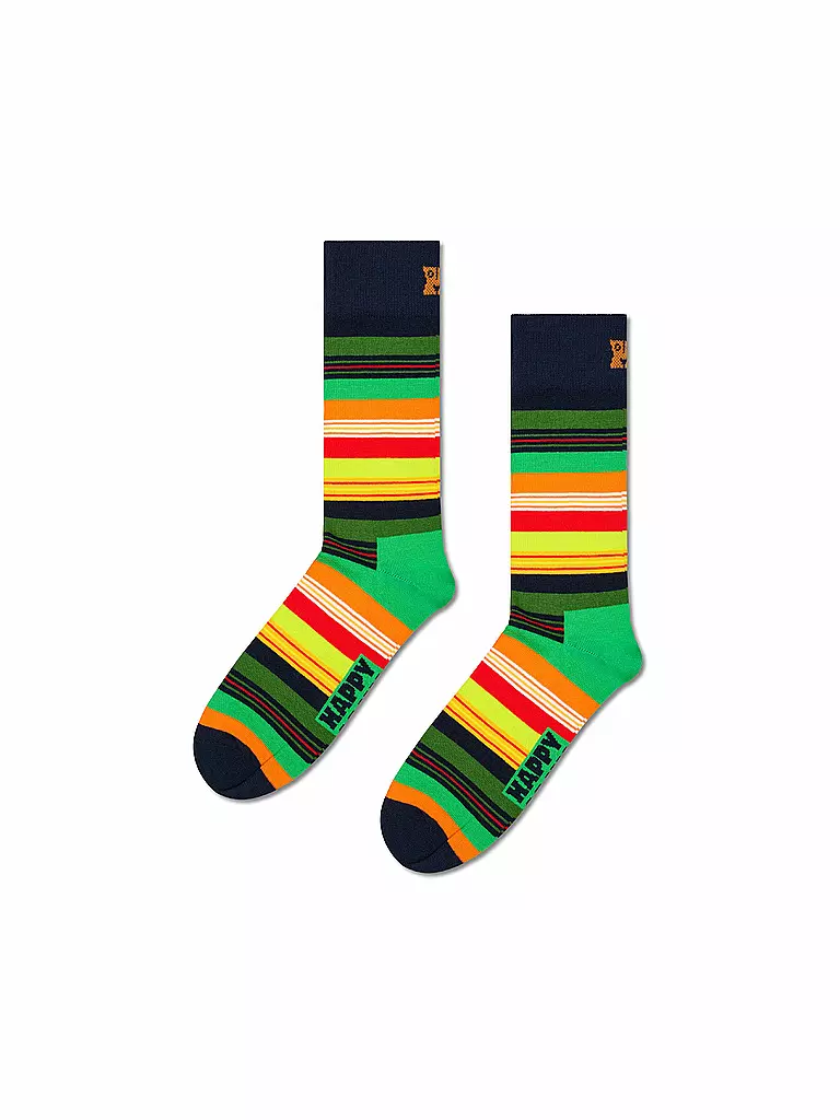 HAPPY SOCKS | Chaussettes rayées pour femmes 36-40 marine | Multicolore