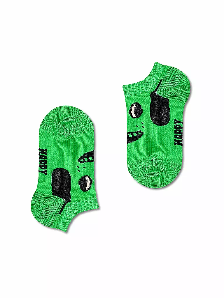 HAPPY SOCKS | Chaussettes sneaker enfant CHIEN lot de 2 vert | 