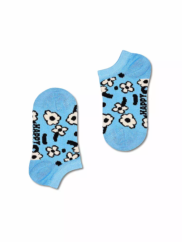 HAPPY SOCKS | Chaussettes Sneaker Enfant FLOWER, lot de 2, bleu clair | 