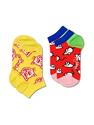 HAPPY SOCKS | Chaussettes Sneaker Enfant Pqt de 2 CAT & MOUSE jaune | Jaune