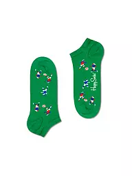 HAPPY SOCKS | Chaussettes Sneaker Femme 36-40 FOOTBALL multicolores | Vert foncé