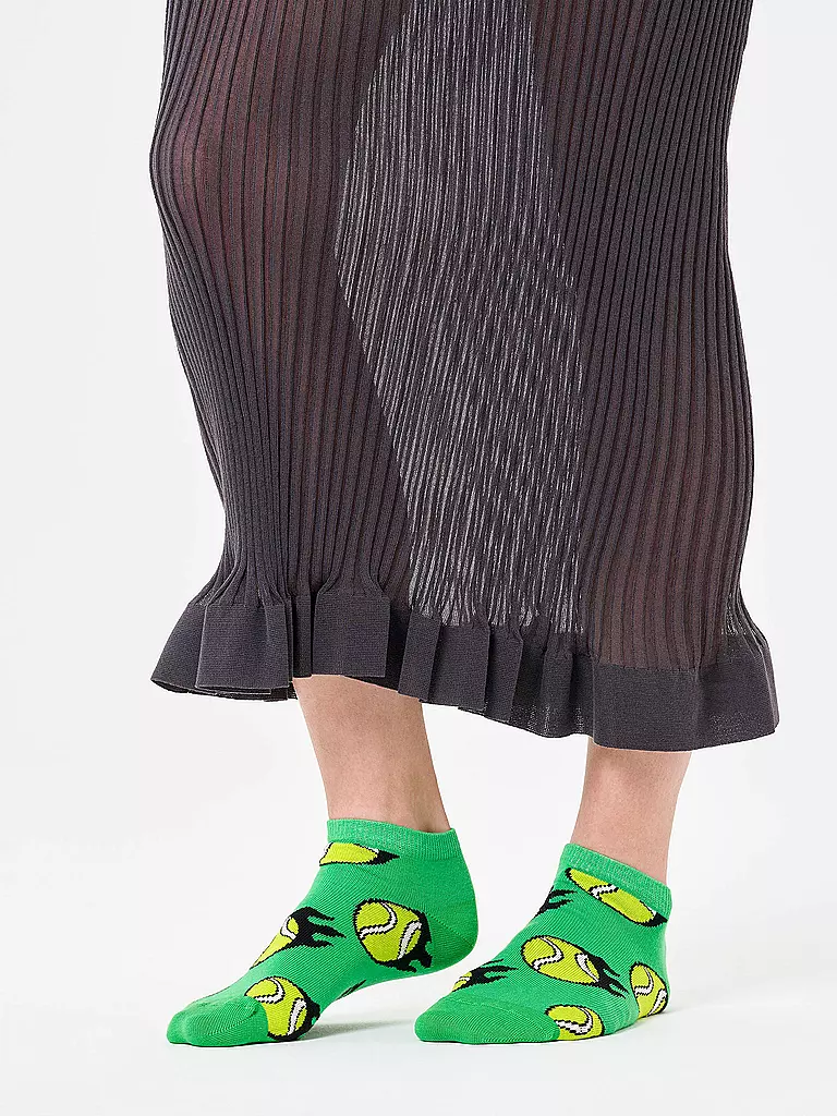 HAPPY SOCKS | Chaussettes Sneaker Femme BALLE DE TENNIS 36-40 vert | Vert