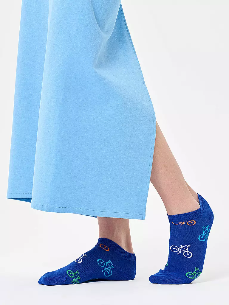 HAPPY SOCKS | Chaussettes sneaker femme BIKE 36-40 bleu | blau