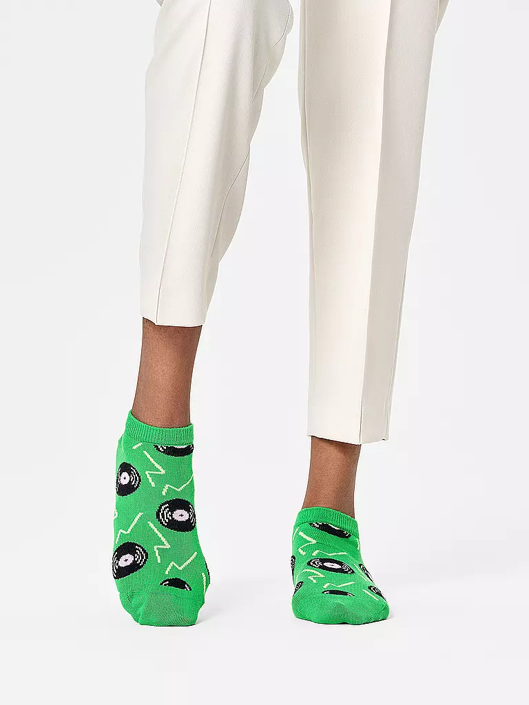 HAPPY SOCKS | Chaussettes Sneaker Femme VINYL 36-40 b | grün