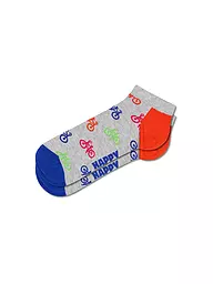 HAPPY SOCKS | Chaussettes sneaker homme BIKE LOW 41-46 grey | Gris clair