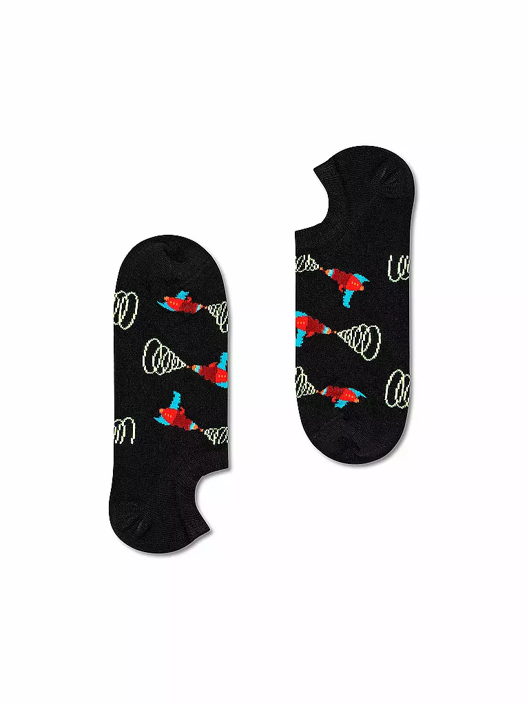 HAPPY SOCKS | Chaussettes sneaker homme LAZER QUEST noir / multi | Noir