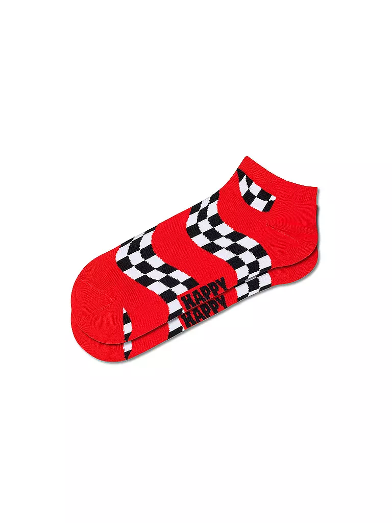 HAPPY SOCKS | Chaussettes sneaker homme RACE LOW 41-46 rouge | rot