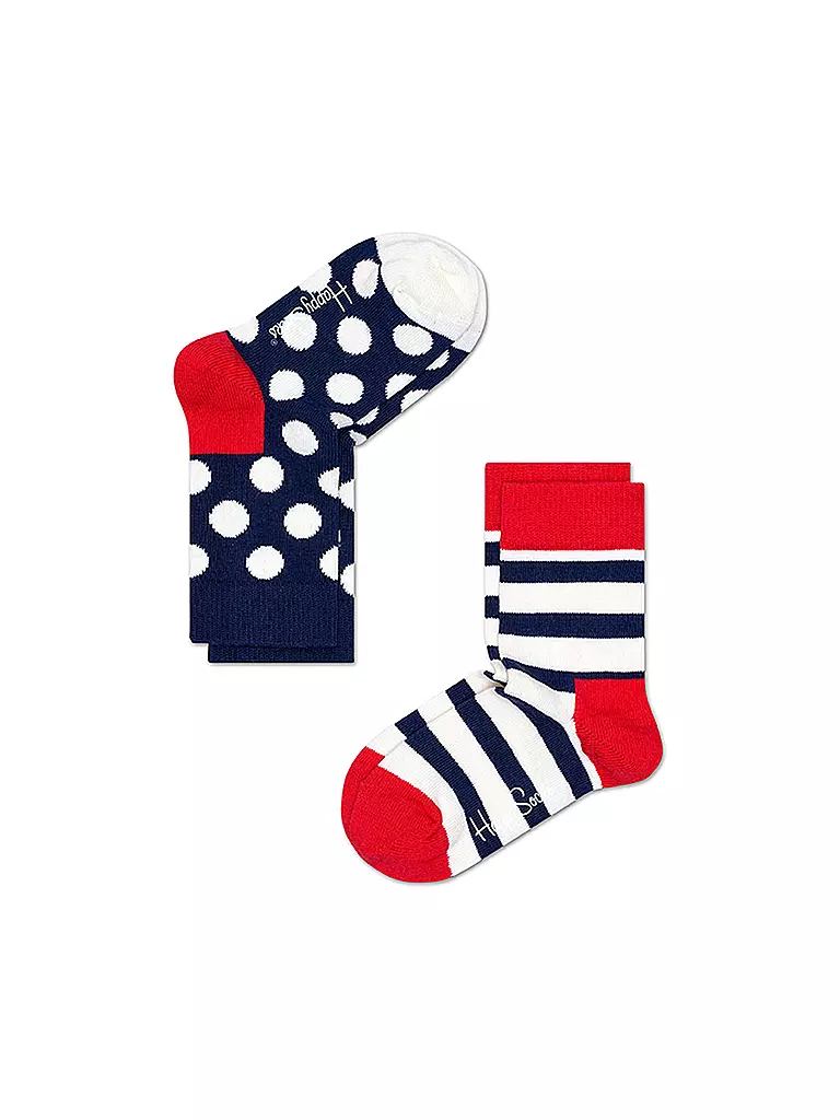 HAPPY SOCKS | Coffret cadeau chaussettes enfant STRIPE lot de 2 multicolore | bunt