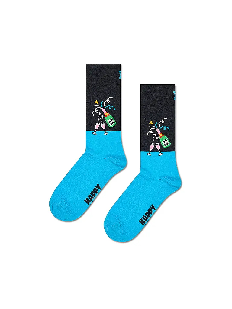 HAPPY SOCKS | Coffret cadeau de 3 paires de chaussettes pour femmes CELEBRATIONS 36-40 noir | Noir