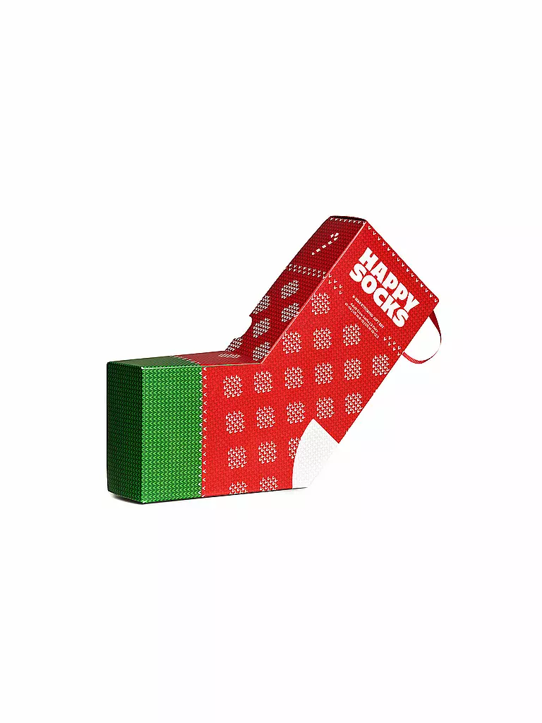 HAPPY SOCKS | Coffret cadeau de 3 paires de chaussettes pour homme X-MAS bleu marine 41-46 | 