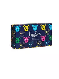 HAPPY SOCKS | Coffret cadeau de chaussettes pour homme CHIENS ASSORTIS, lot de 3, 41-46 marine | Bleu foncé