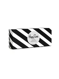 HAPPY SOCKS | Coffret cadeau de chaussettes pour homme NOIR & BLANC, paquet de 4, tailles 41-46 noir | Noir