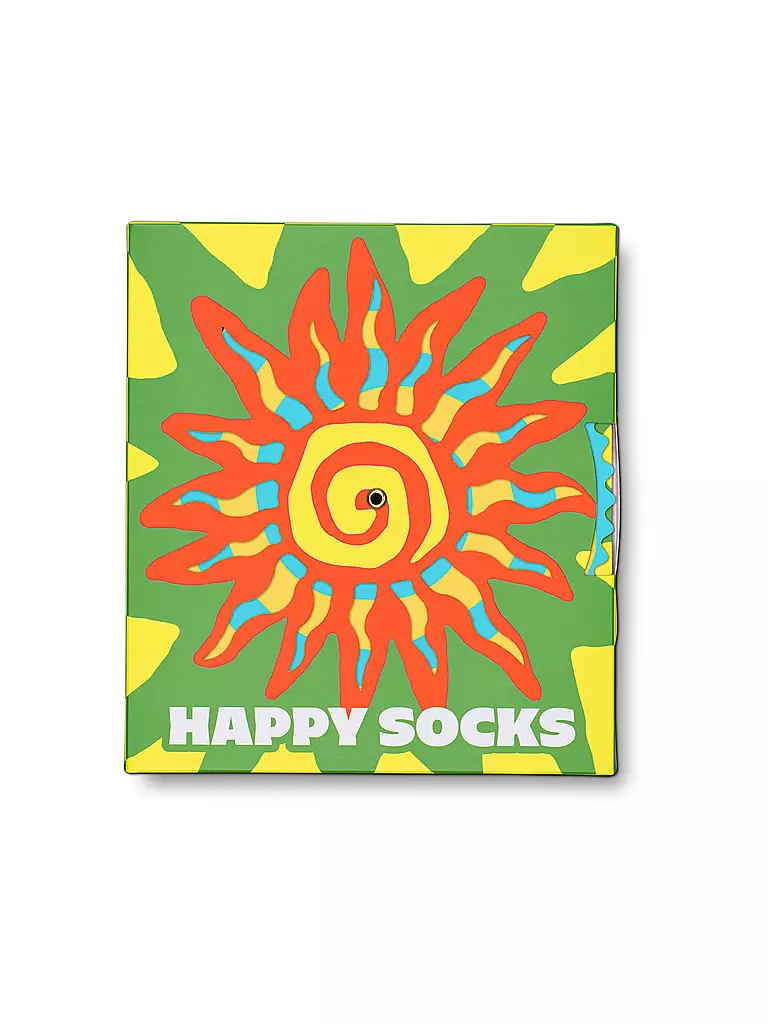 HAPPY SOCKS | Coffret cadeau de chaussettes pour homme SUMMER SWIRL, lot de 2, 41-46, vert | 