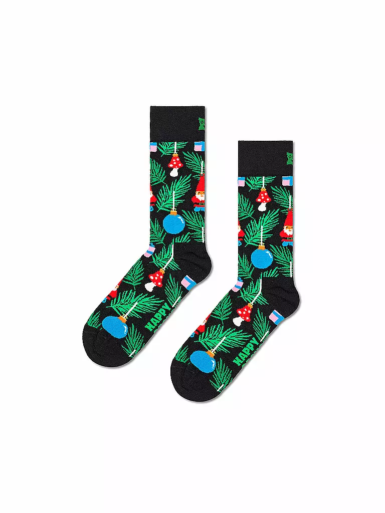 HAPPY SOCKS | Coffret cadeau de Noël pour femmes, lot de 3 paires, tailles 36-40, bleu marine | 