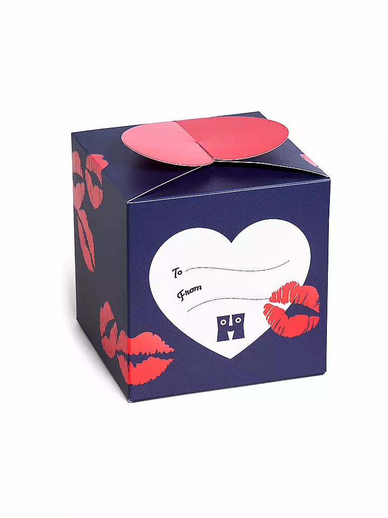 HAPPY SOCKS | Coffret cadeau femme 2 paires VALENTINES 36-40 bleu | 