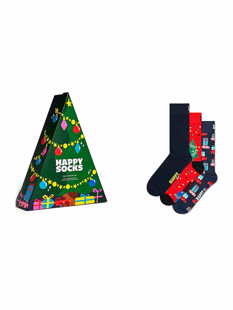 HAPPY SOCKS | Coffret cadeau femme 3 paires HOLIDAY 36-40 green | Vert