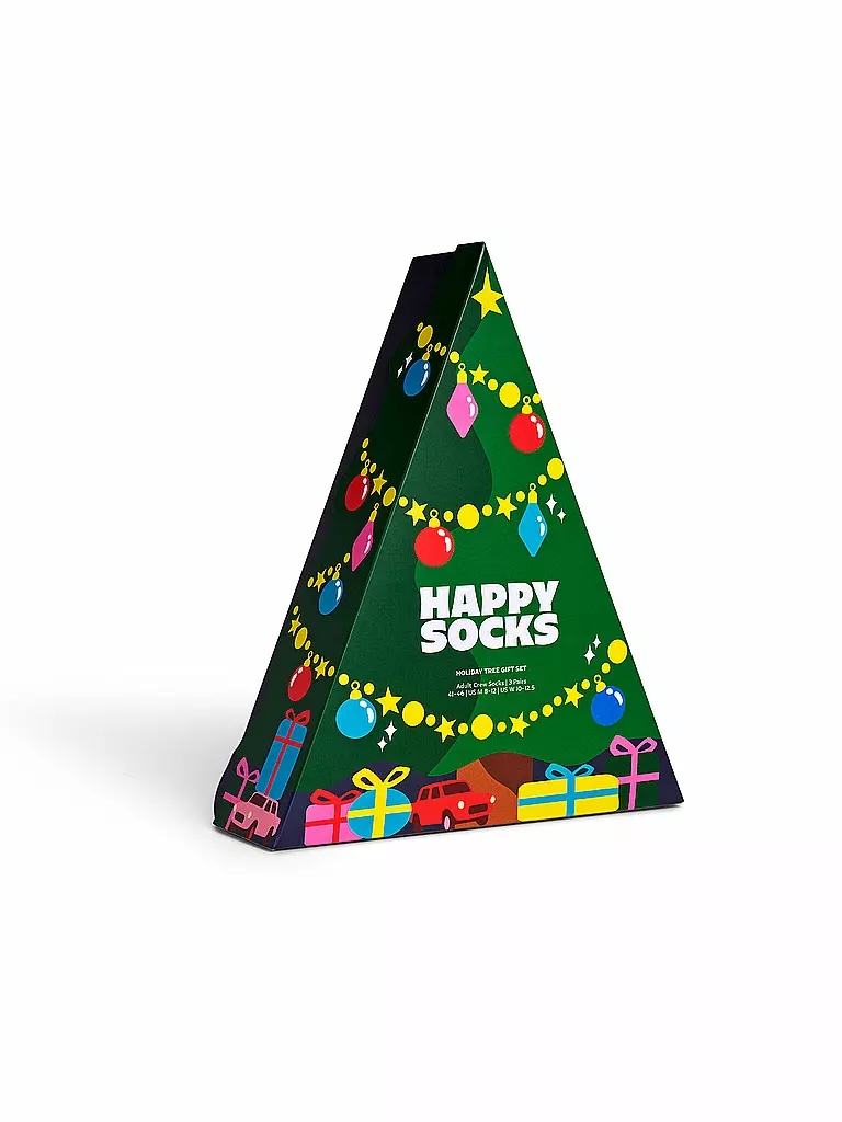 HAPPY SOCKS | Coffret cadeau femme 3 paires HOLIDAY 36-40 green | Vert