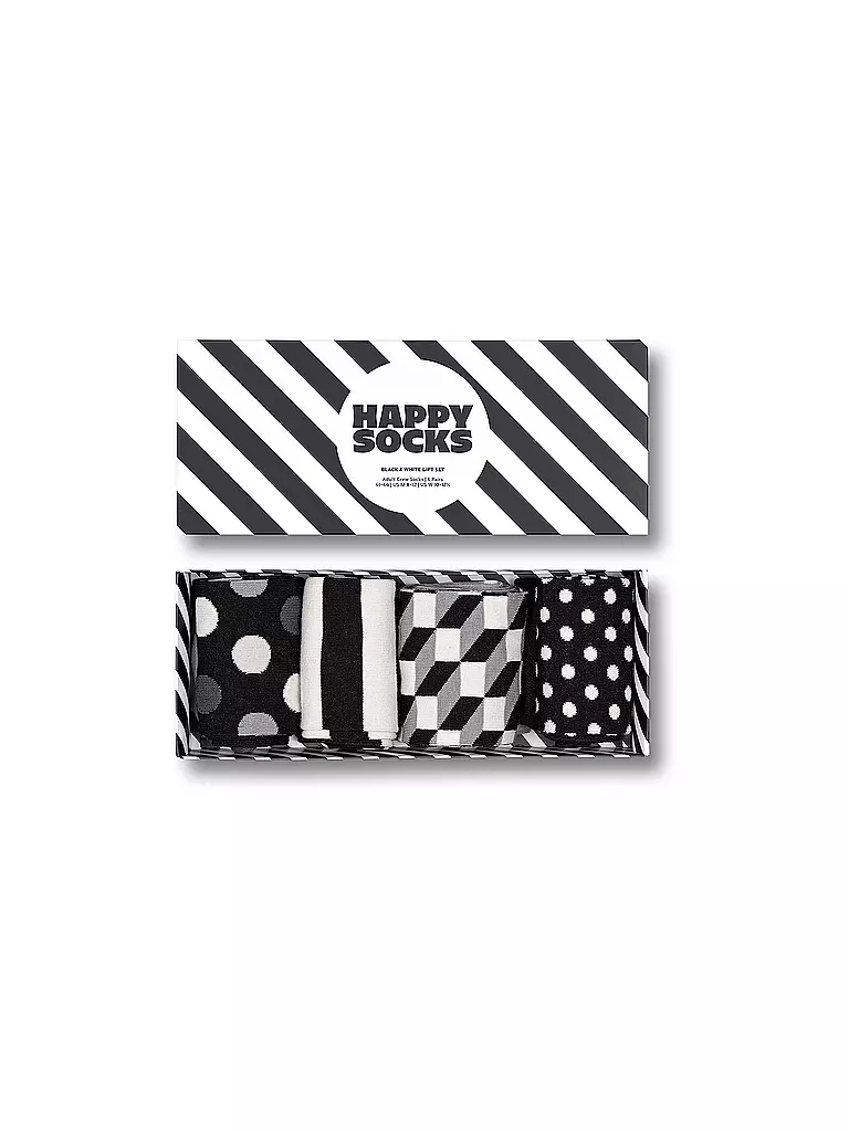 HAPPY SOCKS | Coffret cadeau femme BLACK & WHITE 36 - 40 noir | schwarz