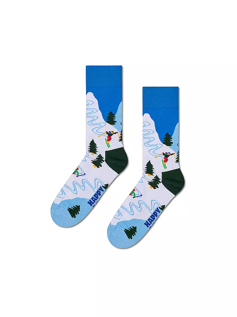 HAPPY SOCKS | Coffret cadeau homme 2 paires WINTER SPORTS 41-46 white | Blanc