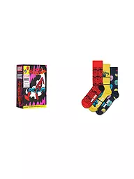 HAPPY SOCKS | Coffret cadeau homme 3 paires SPIDER MAN 41-46 violet | Multicolore