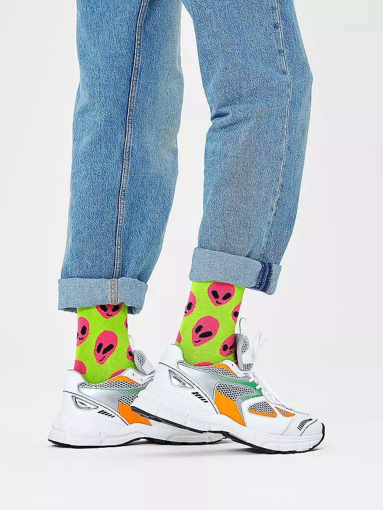 HAPPY SOCKS | Damen Socken ALIEN 36-40 green | Vert
