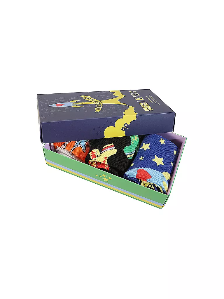 HAPPY SOCKS | Damen Socken ELTON JOHN 3er Pkg. 36-40 black | Noir