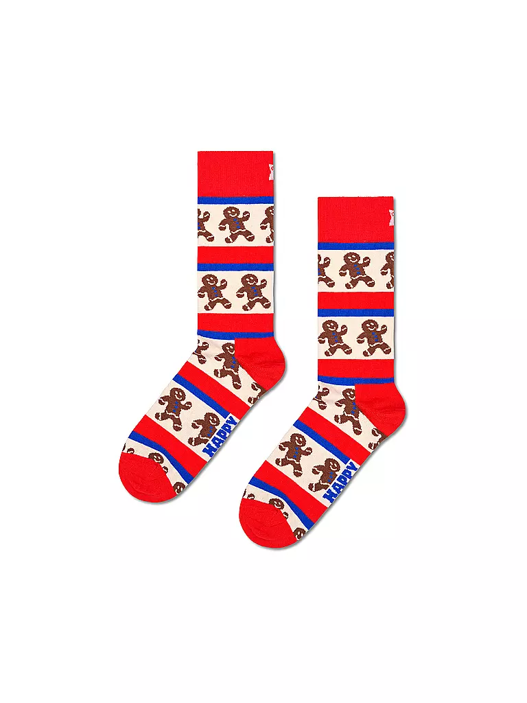 HAPPY SOCKS | Damen Socken GINGERBREAD Gr. 36 - 40 red | Rouge