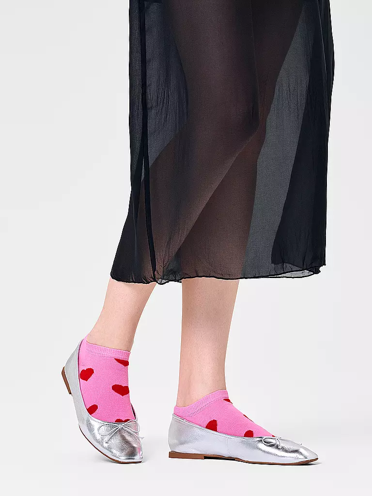 HAPPY SOCKS | Damen Socken HEART 36-40 rosa  | Rose vif