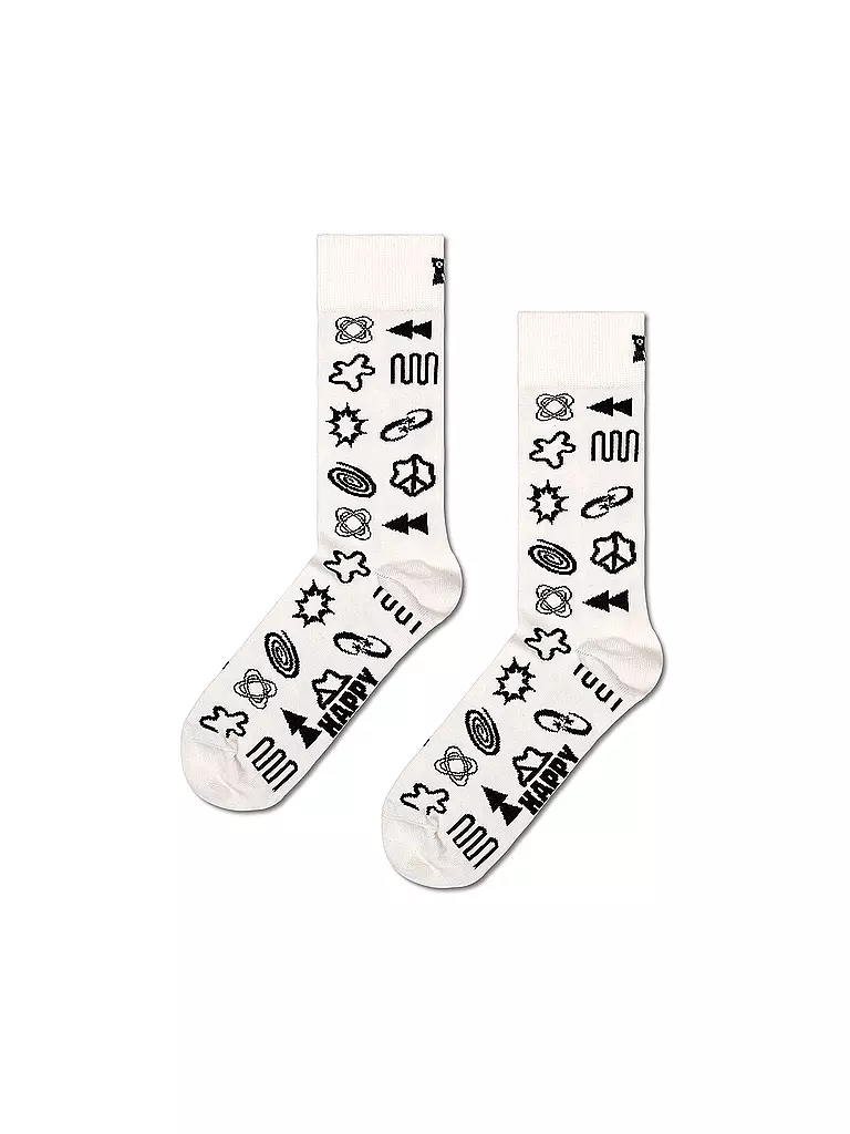 HAPPY SOCKS | Damen Socken TECHY SOCK 36-40 white | Crème