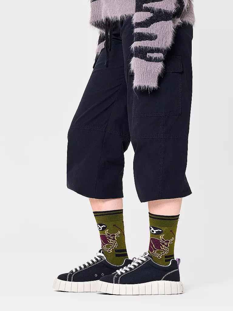 HAPPY SOCKS | Herren Socken 41-46 STIER dark green | Vert foncé