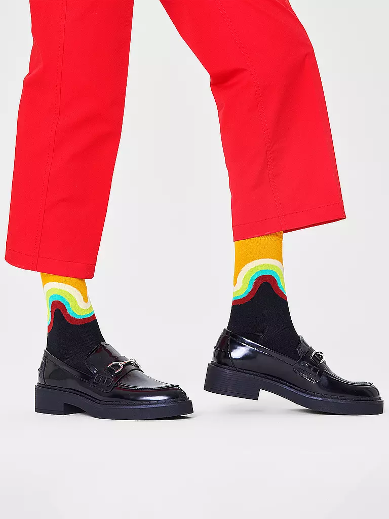 HAPPY SOCKS | Herren Socken JUMBO WAVE black / multi | Noir