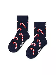 HAPPY SOCKS | Kinder Socken CANDY CANE navy | Bleu foncé