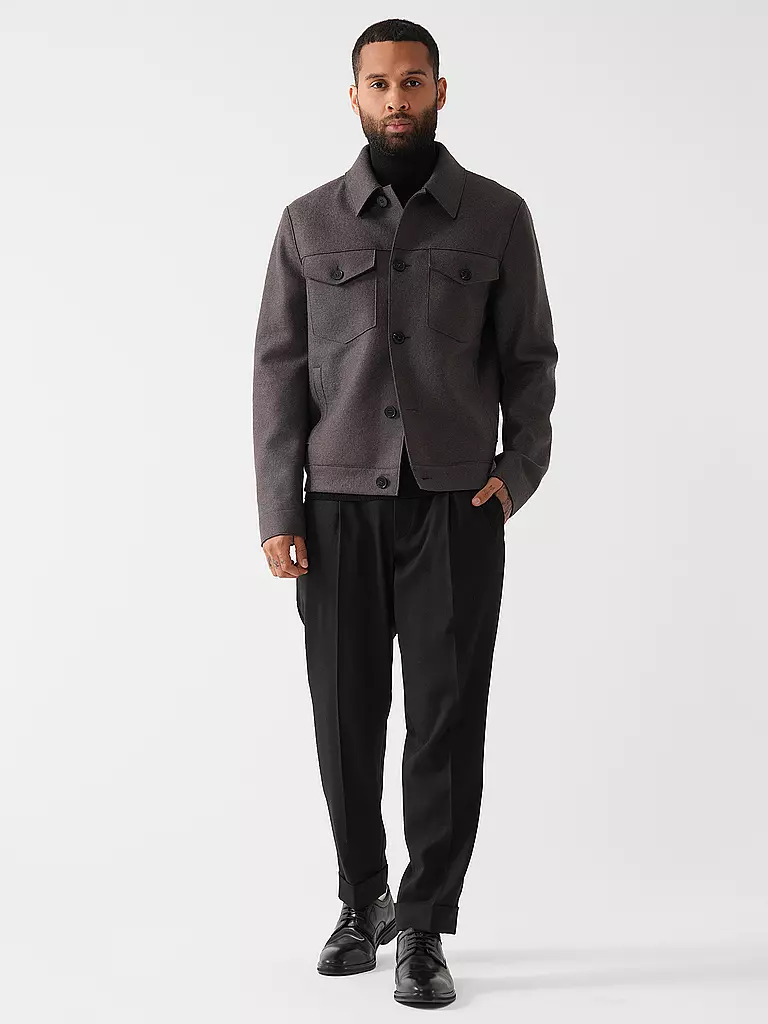 HARRIS WHARF LONDON | Veste en laine | grau