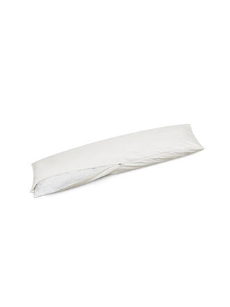 HEFEL | Housse pour coussin latéral 35x160cm Blanc